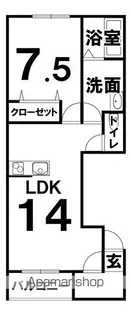 仮称)西18南28MS B棟【2階】の間取り